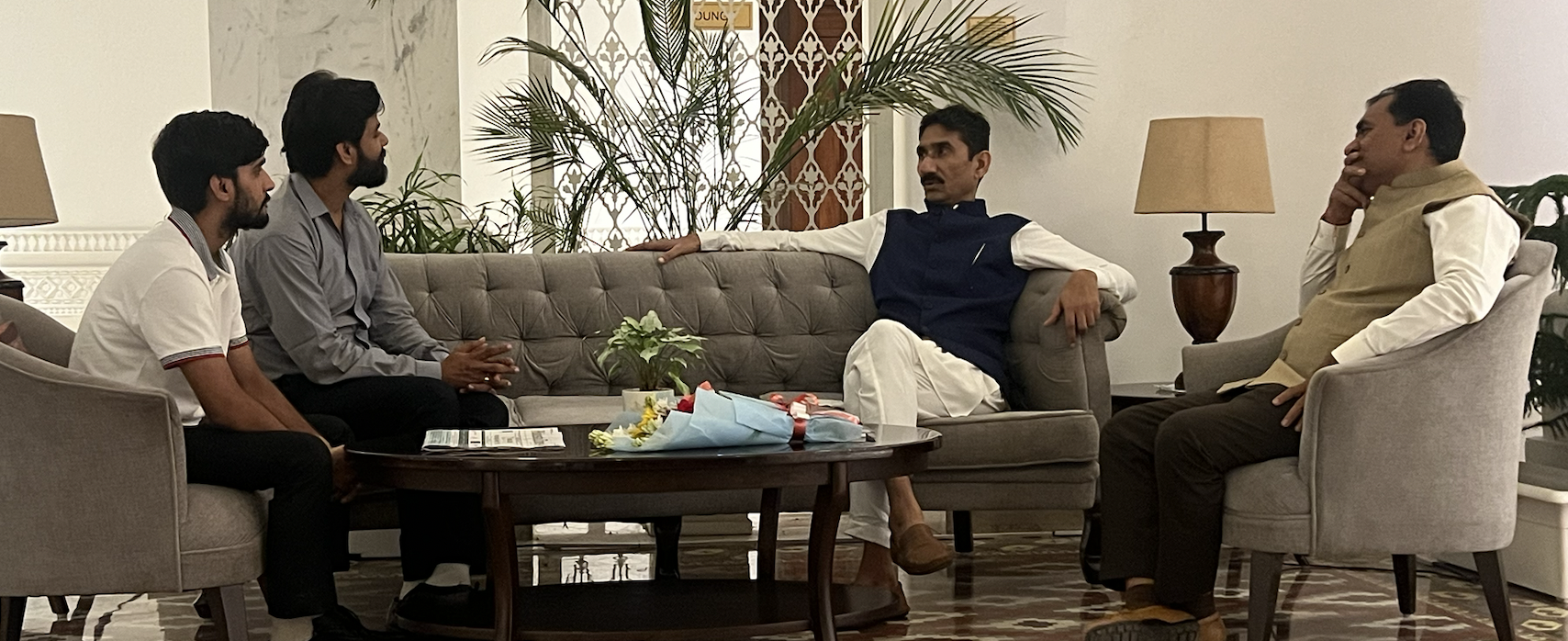 dr shivam mishra sir with prakash varmora mla 